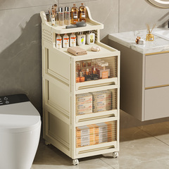 客廳零食小茶几可移動小推車置物架家用落地多層抽屜式整理床頭櫃