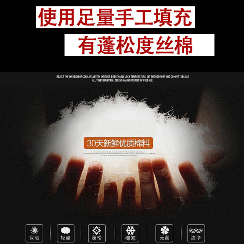 Chaqueta acolchada de algodón de lana de cordero de alta calidad abrigo de algodón acolchado de hombres de mediana edad