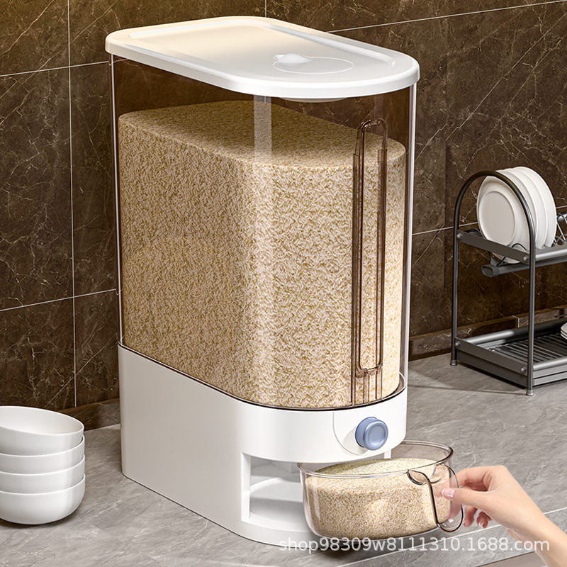 barril de arroz doméstico a prueba de insectos a prueba de humedad sellado caja de arroz contenedor de almacenamiento barril de arroz de alta presión tanque de almacenamiento de almacenamiento