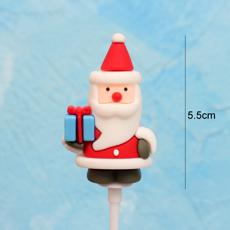 Christmas Santa Claus Snowman Elk Soft Glue Party Cake Decorating Supplies 1 Piece display picture 4