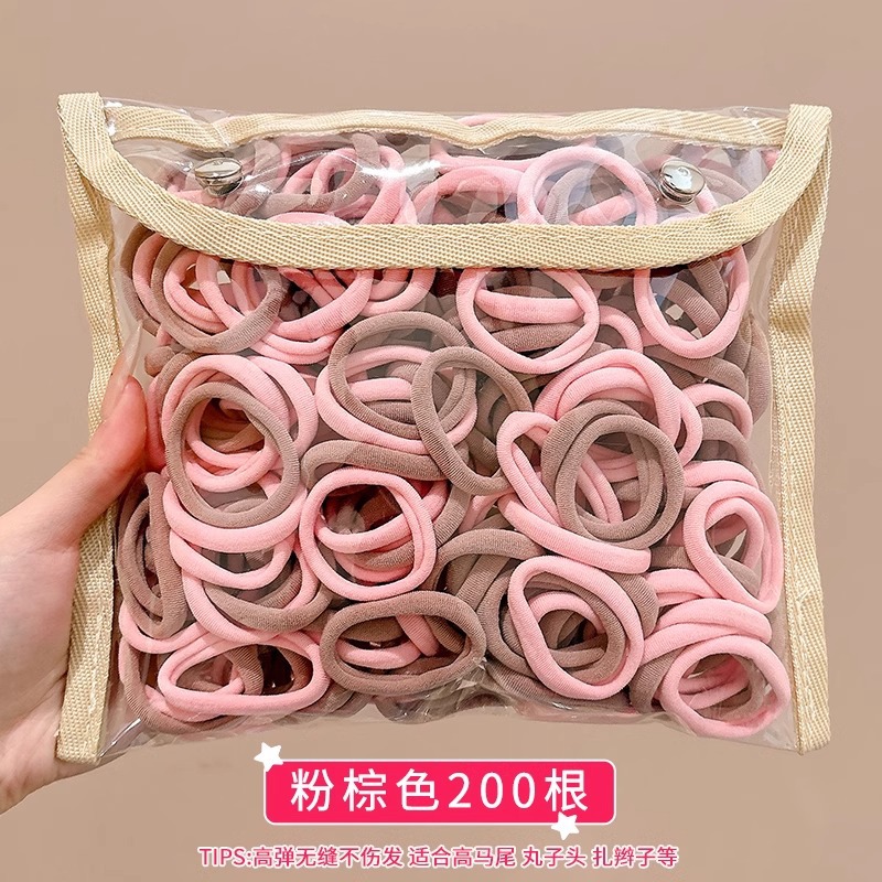 Niños lindos anillos de cabello de color correa de goma niñas de cabello de cola de caballo niñas de alta elasticidad no lastiman cabello