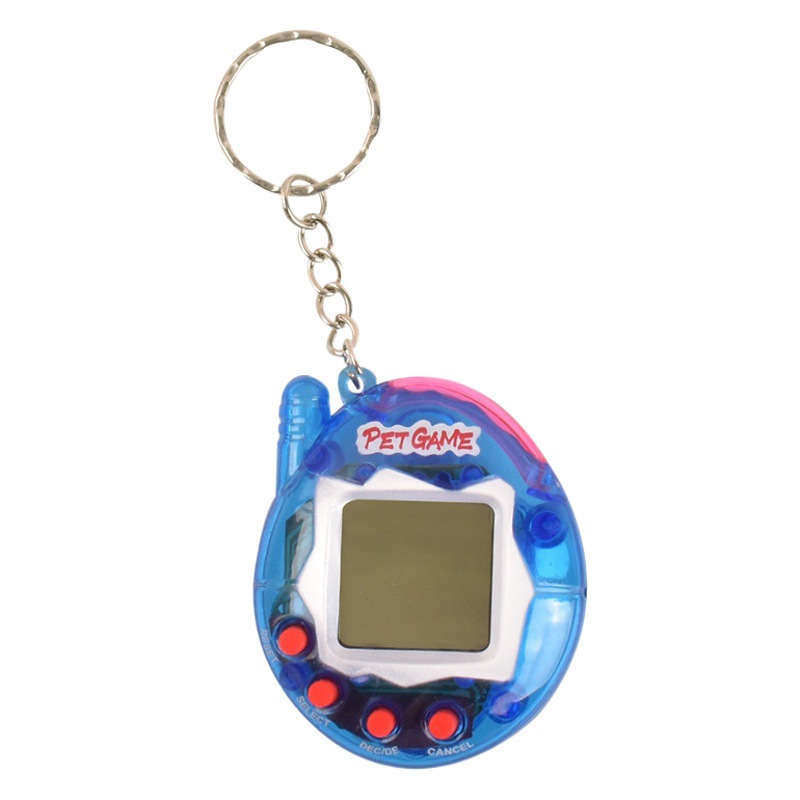 Máquina electrónica para mascotas transfronteriza portátil mini máquina de juego virtual para mascotas en desarrollo Nuevo juguete exótico adornos llavero