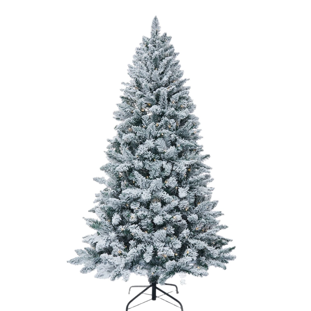 Arbol de Navidad agudo flocado 1.5 - 2.4m de lujo encriptado espeso ventanas del centro comercial decoración de Navidad