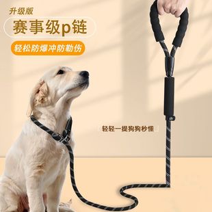 Outdoor Dog Walking Leash Explosion-Proof P-Chain Golden Retriever Teddy Training Naughty Dog ​​Leash Retractable Small, Medium and Large Dogs