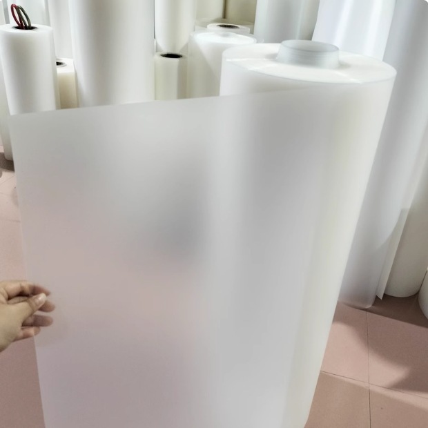 PP磨砂卷材白色塑料薄膜防水防潮垫板胶片透明包装膜pp板材加工|undefined