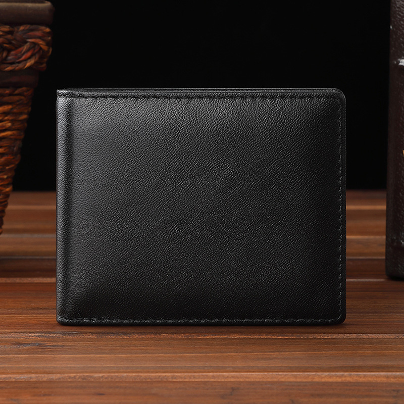 First-Layer Sheepskin Men's Wallet with Multiple Card Slots, Bank Card Holder, Genuine Leather Factory Wholesale, Credit Card, Light Luxury First-Layer Sheepskin Men's Wallet with Multiple Card Slots, Bank Card Holder, Genuine Leather Factory Wholesale, Credit Card, Light Luxury