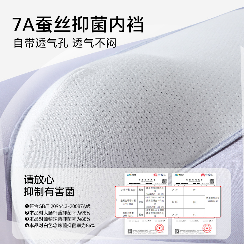 Ropa interior masculina primavera y verano ropa interior de seda de hielo modal transpirable sin costuras delgada 7a entrepierna antibacteriana calzoncillos bóxer de gran tamaño