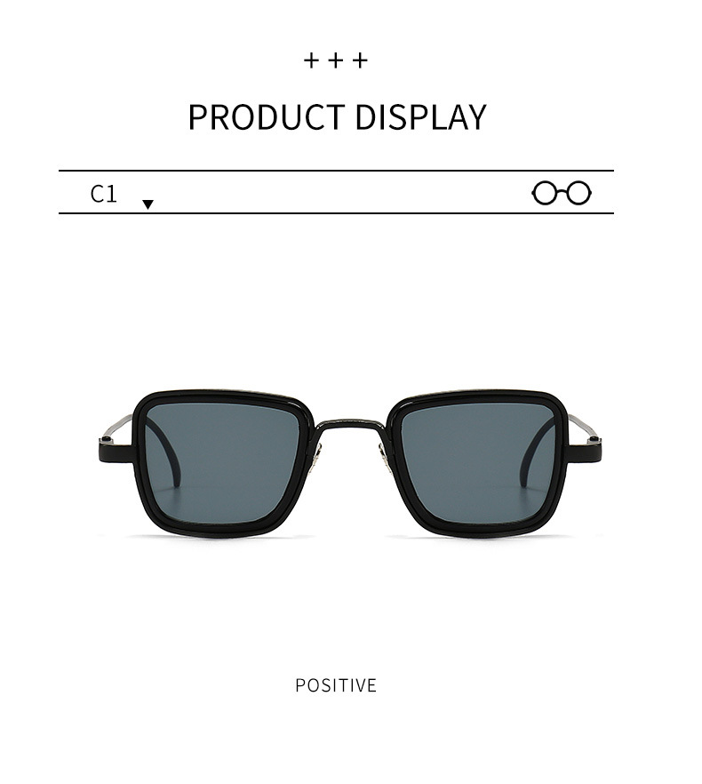 60g Weight Full Frame Glasses Structure Sunglasses Classification Ac, UV400 Protection Lens Material Square Glasses Style Travel Occasion Solid Color Pattern Men'S Gender Classic Style Style Classic Style Solid Color Ac UV400 Protection Square Full Frame Men's Sunglasses 4