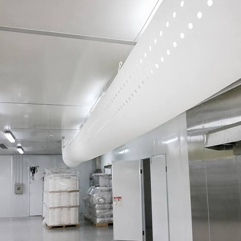 Polyester Fiber Fabric Ducting System, Easy to Install and Maintain, Provides Uniform and Comfortable Air Distribution in Factory Workshops