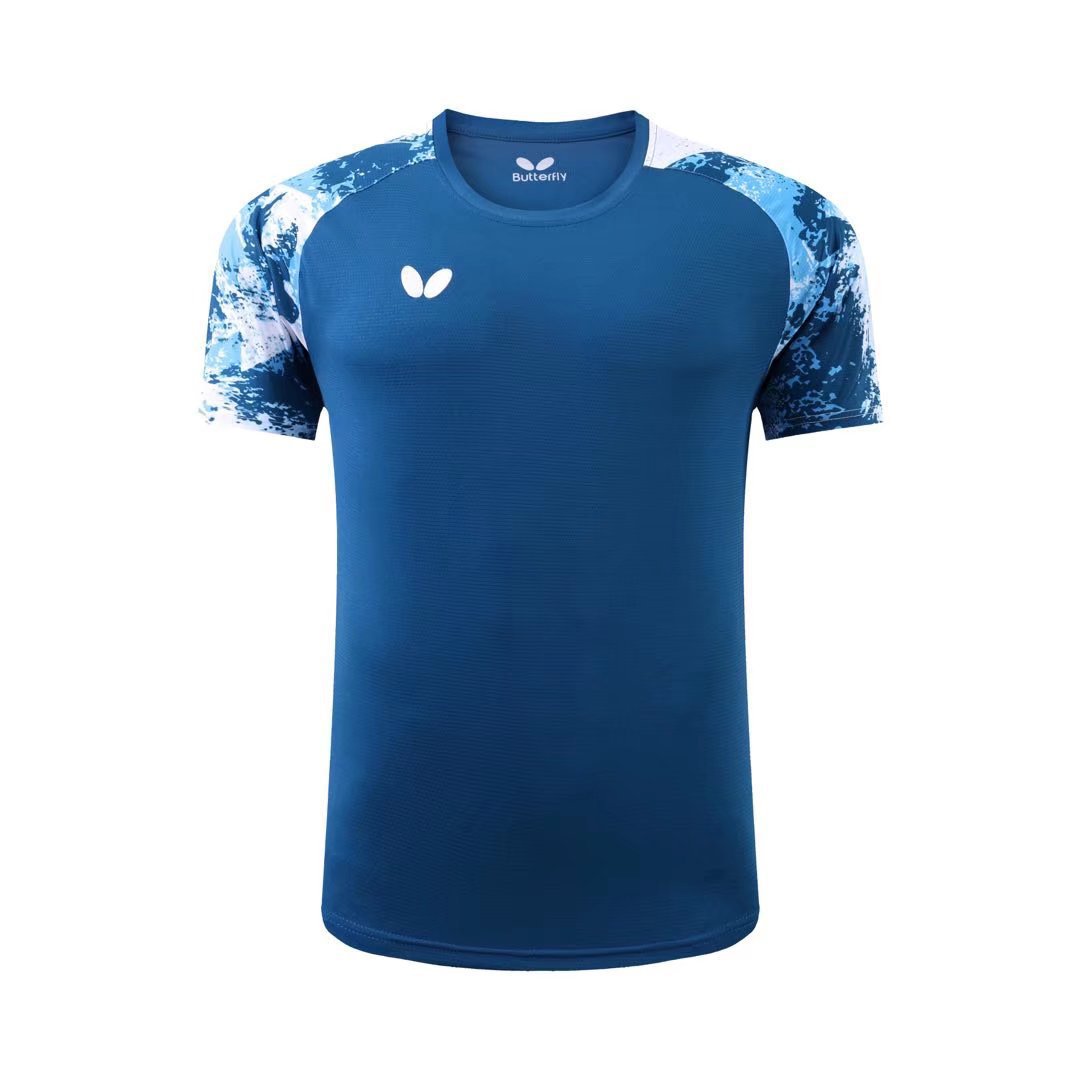 thumbnail image 1 of Traje de entrenamiento deportivo de competición de primavera y verano para hombres y mujeres, de manga corta, transpirable y de secado rápido, 1 of 6