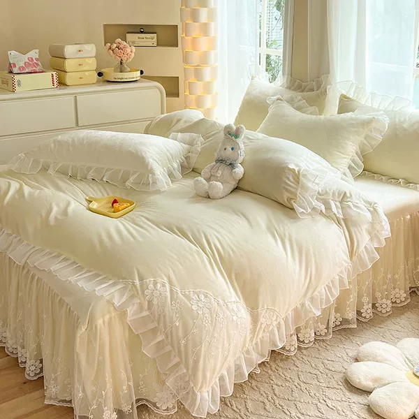Set, duvet cover, 4 piece set, 200x