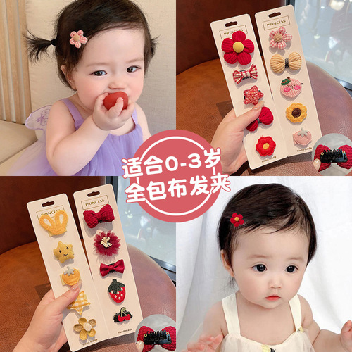 Cute baby hair clips for baby girls that do not hurt the hair clips. Baby hair clips with small hair volume and hair clips for children.