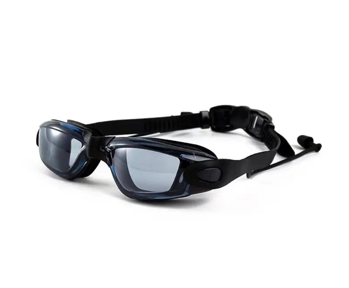 7000 검정색 평면 김서림 방지 성인용 수영 고글 + 고급 거울 상자