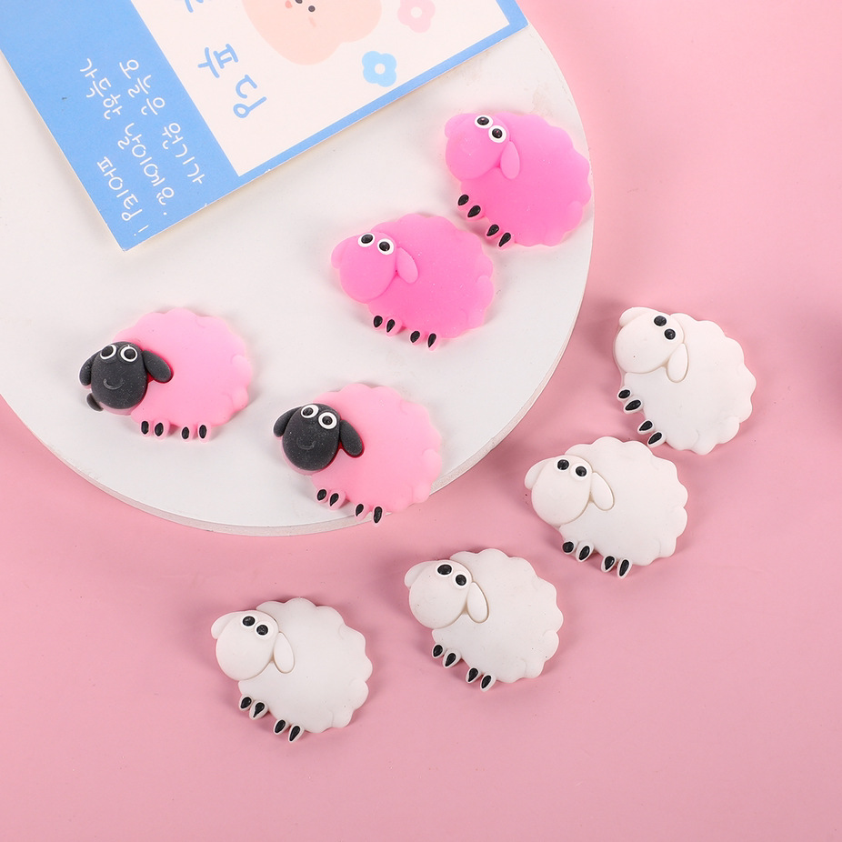 색상 무작위 알몸 양 머리