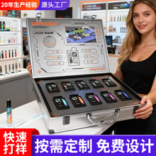 电子雾化器亚克力展示架台面展示盒烟弹烟杆陈列商超led发光展柜