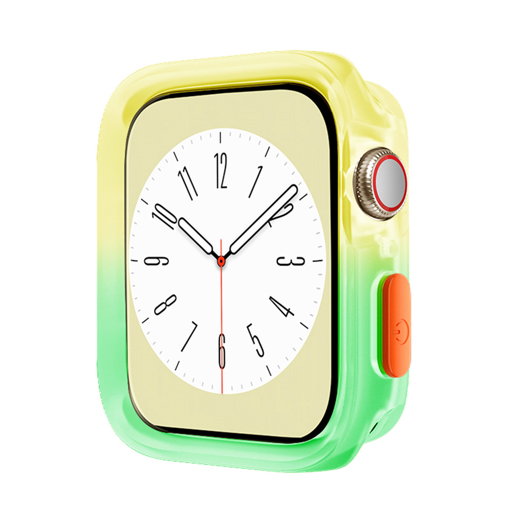 iwatch gelatina caramelo color dial cubierta para Apple Watch silicona TPU cubierta suave