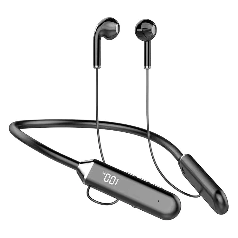 Новая Bluetooth-гарнитура недоуздок сверхдлительный срок службы светодиодный цифровой дисплей 5,2 новый чип Спортивная Беговая гарнитура