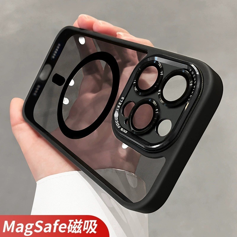 二代鹰眼磁吸充电适用iPhone17手机壳全包金属镜头苹果16透明硬套|undefined