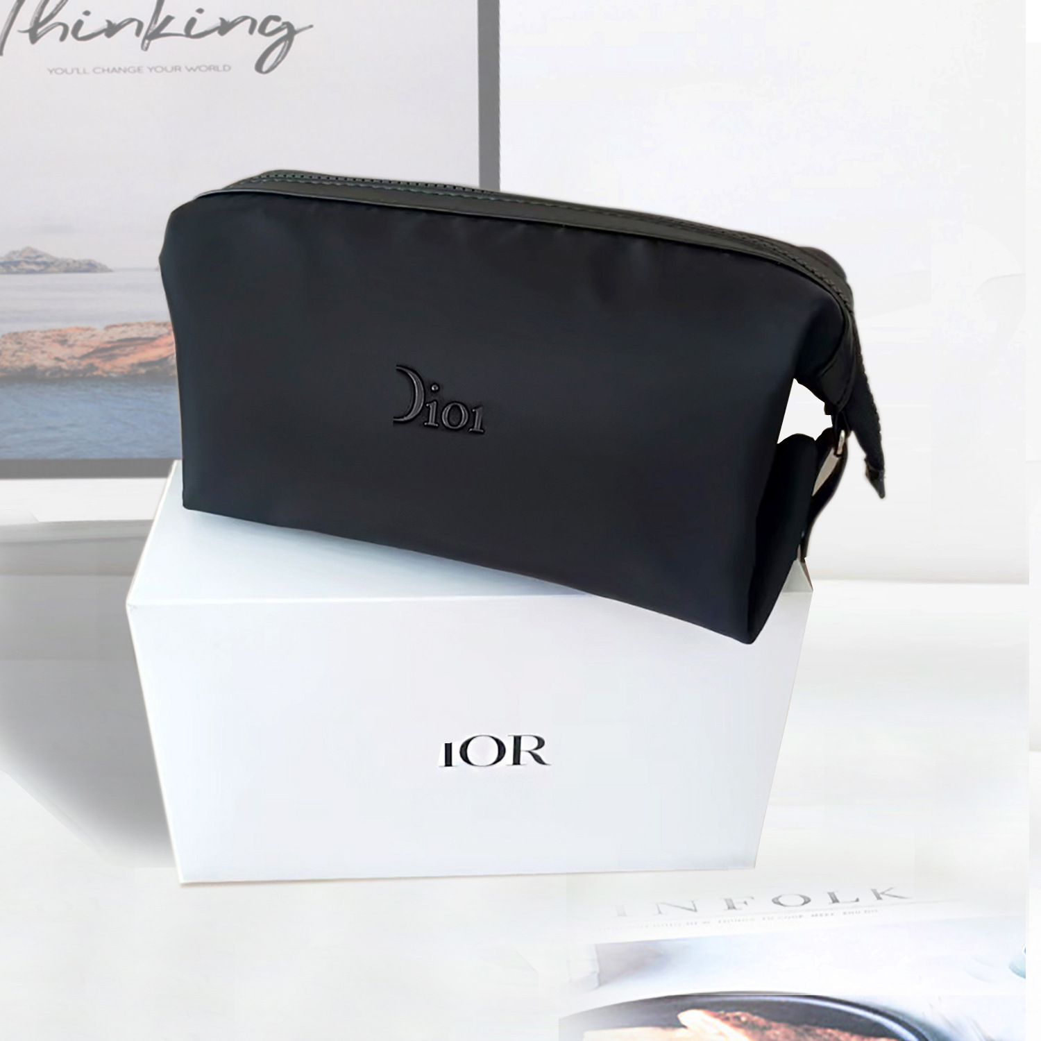 新型化粧バッグ国内ピンクコーナーセットは、宇宙綿の超ソフト感携帯化粧品収納バッグをはがした