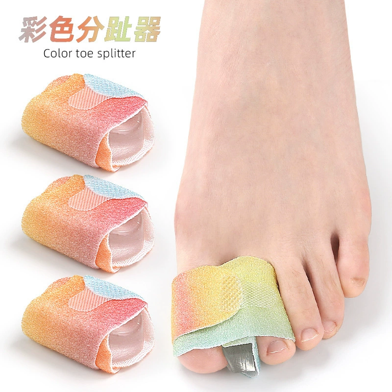 Флонист ножной связки цветные пальцы ног день и ночь длинный сепаратор волны выворачиваются перекрываются, может большой палец и пальцы ног