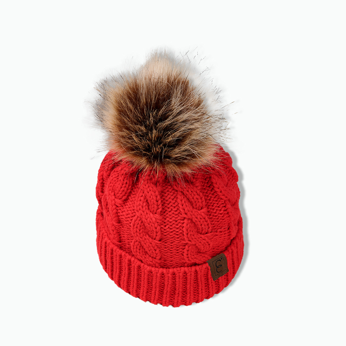 168g Weight Wool Cap Hats Type Outdoor Occasion Acrylic Material Solid Color Pattern Autumn&Winter Season Unisex Gender Korean Style Style Khaki, Grey, White, Red, Blue, Black Color Eaveless Rim Korean Style Warm Leather Label Fur Ball Knitted Hat Wholesale Nihaojewelry 5