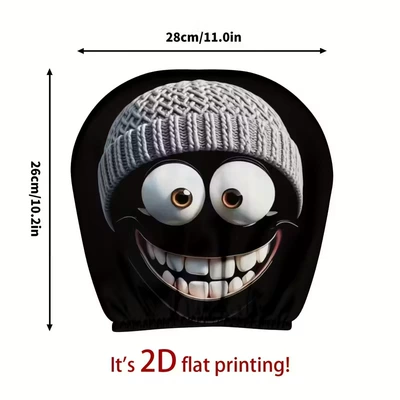 Universal seat cover: Cool Car Prints, Elastic - 12-double-sided-1-pack-26cm28cm