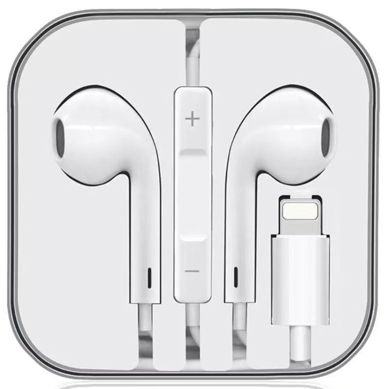 Apple専用イヤホン、Bluetooth不要、プラグアンドプレイ、フラットヘッド、純正Apple有線イヤホンlightnin|undefined