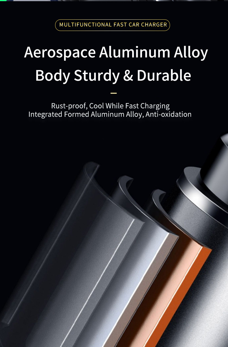 New car Bluetooth MP3 player with aluminum alloy shell, car charger, FM transmitter, hands-free calling, cross-border manufacturer supply