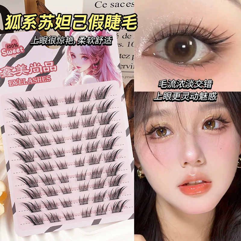 Capacious false eyelashes solar-powered