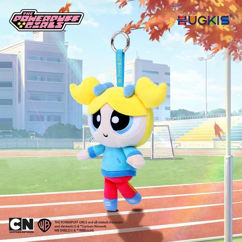 本物のパワーパフガールズぬいぐるみペンダントかわいい人形キーホルダー漫画バブル人形誕生日ギフト|undefined