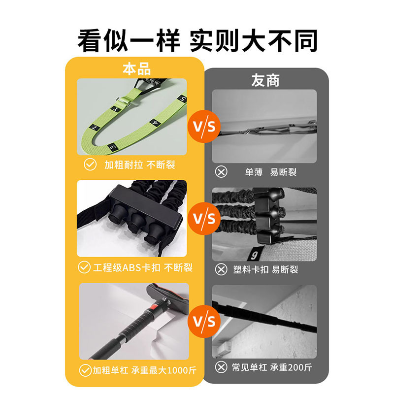 中考引体向上助力带辅助训练器家用室内单杠弹力带拉力绳健身辅助|undefined