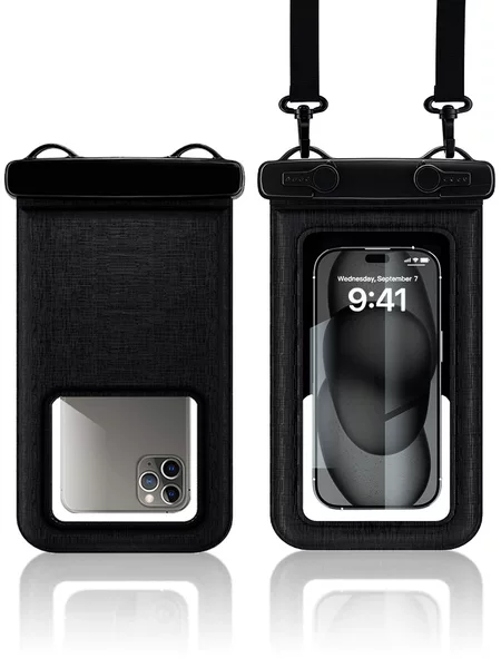 Cross-border new mobile phone waterproof bag touch screen sponge floating can be slung large capacity ipx8 waterproof mobile phone case