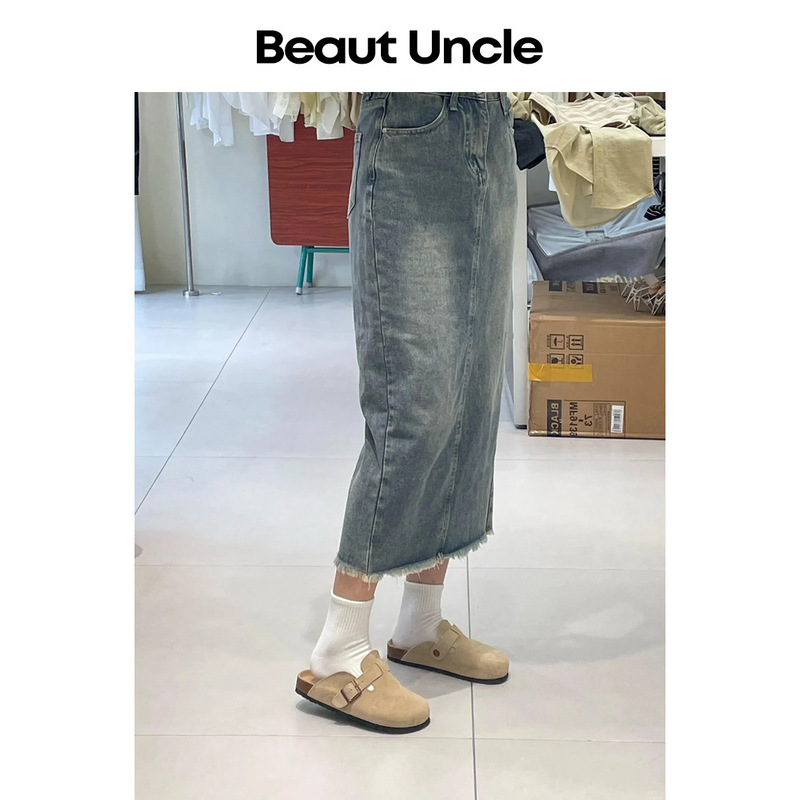 真皮软底勃肯鞋牛皮厚底拖鞋女2025春秋新款外穿博肯半拖|undefined