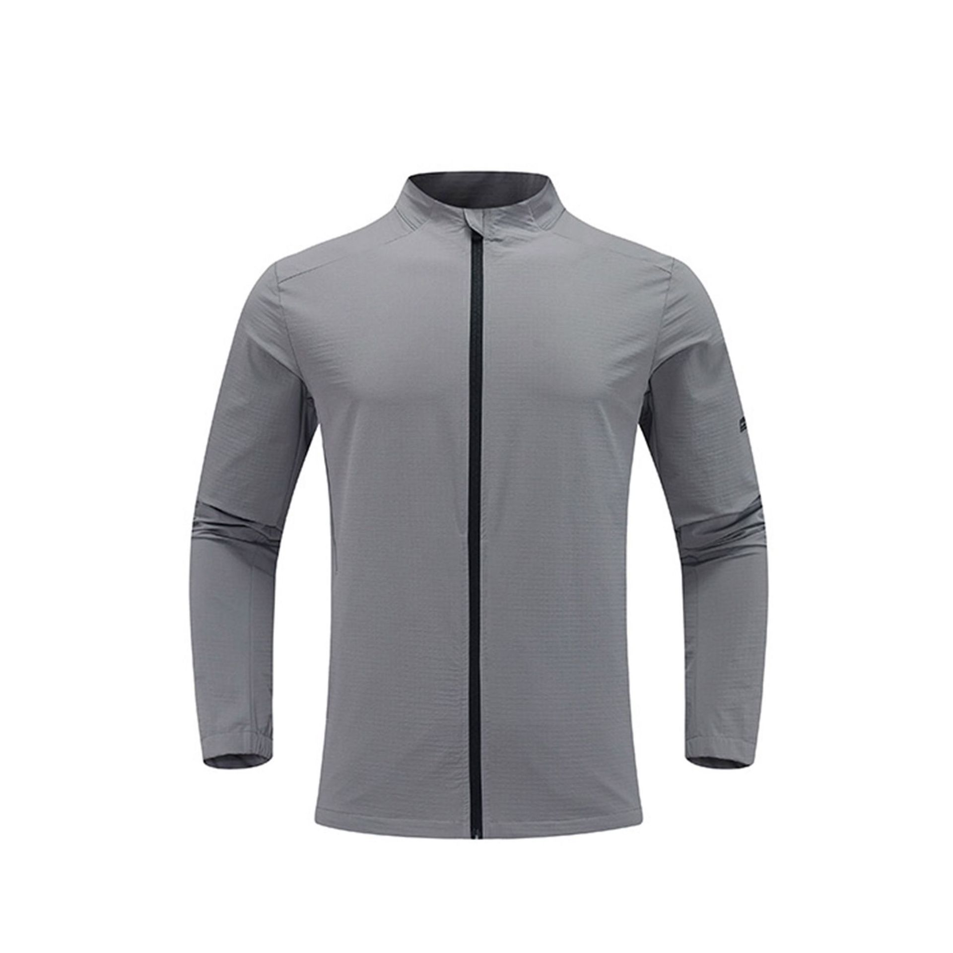 Nueva chaqueta de ropa deportiva con cremallera, chaqueta superior, cárdigan para hombre, cuello alto, correr, ropa de montañismo al aire libre, manga larga deportiva