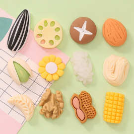 仿真开心果瓜子玉米香菇 diy奶油胶手机壳鞋扣发夹 树脂饰品配件