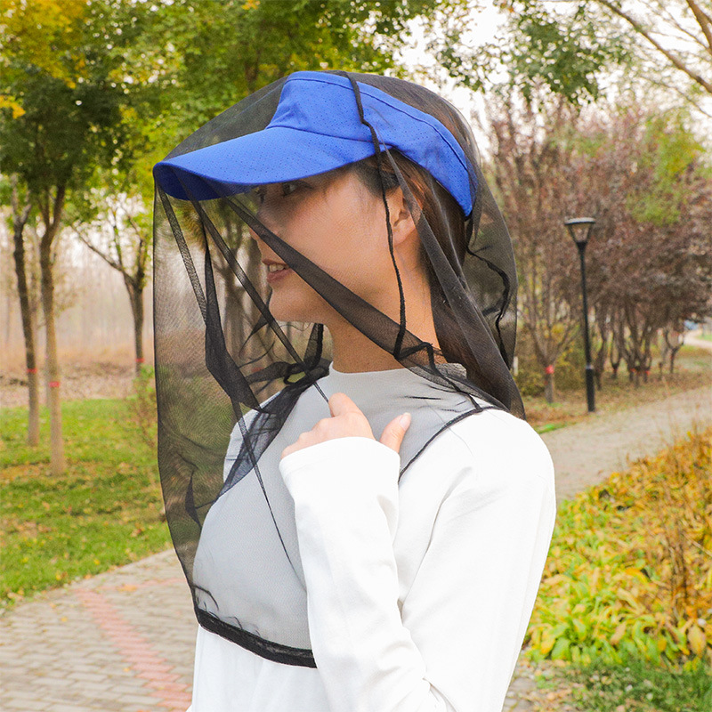 Anti-Mosquito Hat Mesh Pullover Mesh Mask Summer Travel Mosquito Net Beekeeping Hat Cover Fishing Shawl Mesh Hat