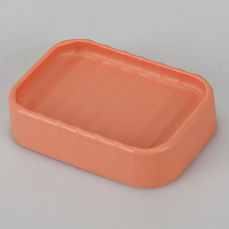 Patrón de onda caja de jabón de color sólido titular de jabón grasa caja de jabón de alta gama drenaje caja de jabón higiénico sin perforar