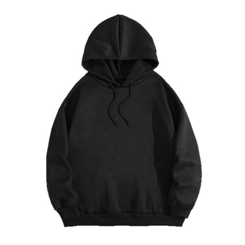 Cross-border Western and Eastern leisure fashion versatile hooded sweatshirt women's spring and autumn pure color long sleeve lined top women's in stock