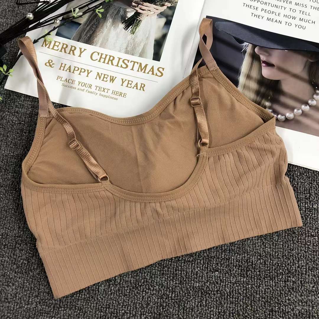 Nueva inconsútil alto elástico belleza de alta calidad las mujeres chaleco inalámbrico yoga sujetador ropa interior deportiva al por mayor
