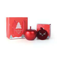 圣诞苹果首饰盒圣诞礼物饰品盒圣诞平安夜戒指盒项链盒现货批发