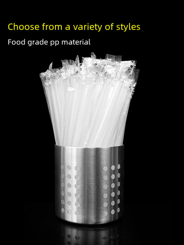 Straws disposable pearl milk tea thick straws plastic individually packaged transparent black large straws 1000 pieces in a box