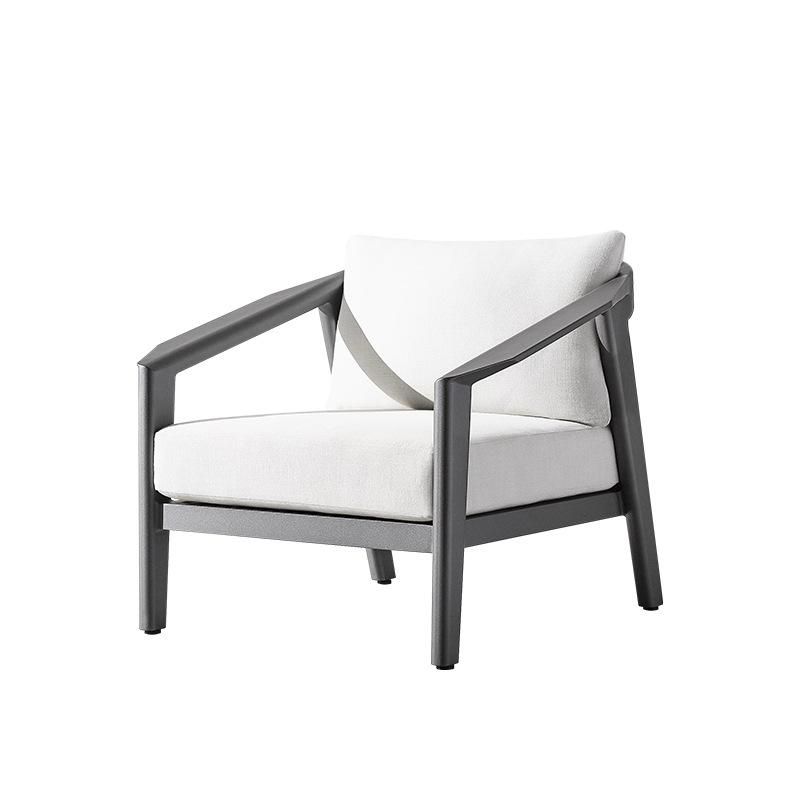 Sofá nórdico al aire libre mesa de té combinación terraza villa patio balcón al aire libre impermeable muebles de ocio protección solar teca