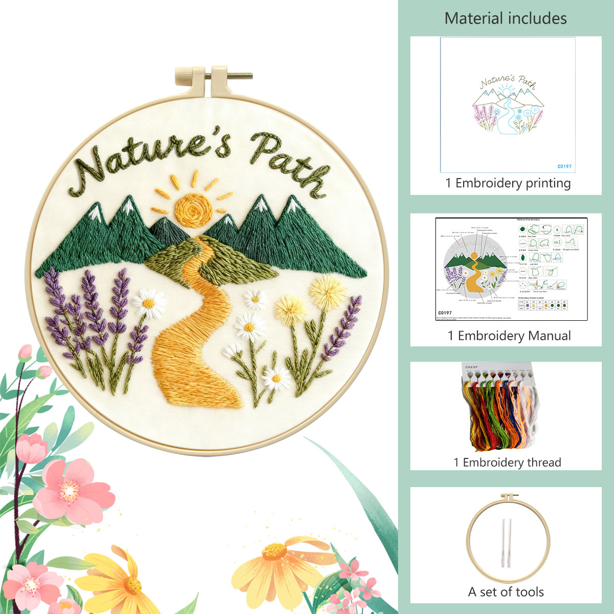 Paquete de materiales básicos + 20CM de goma de acero