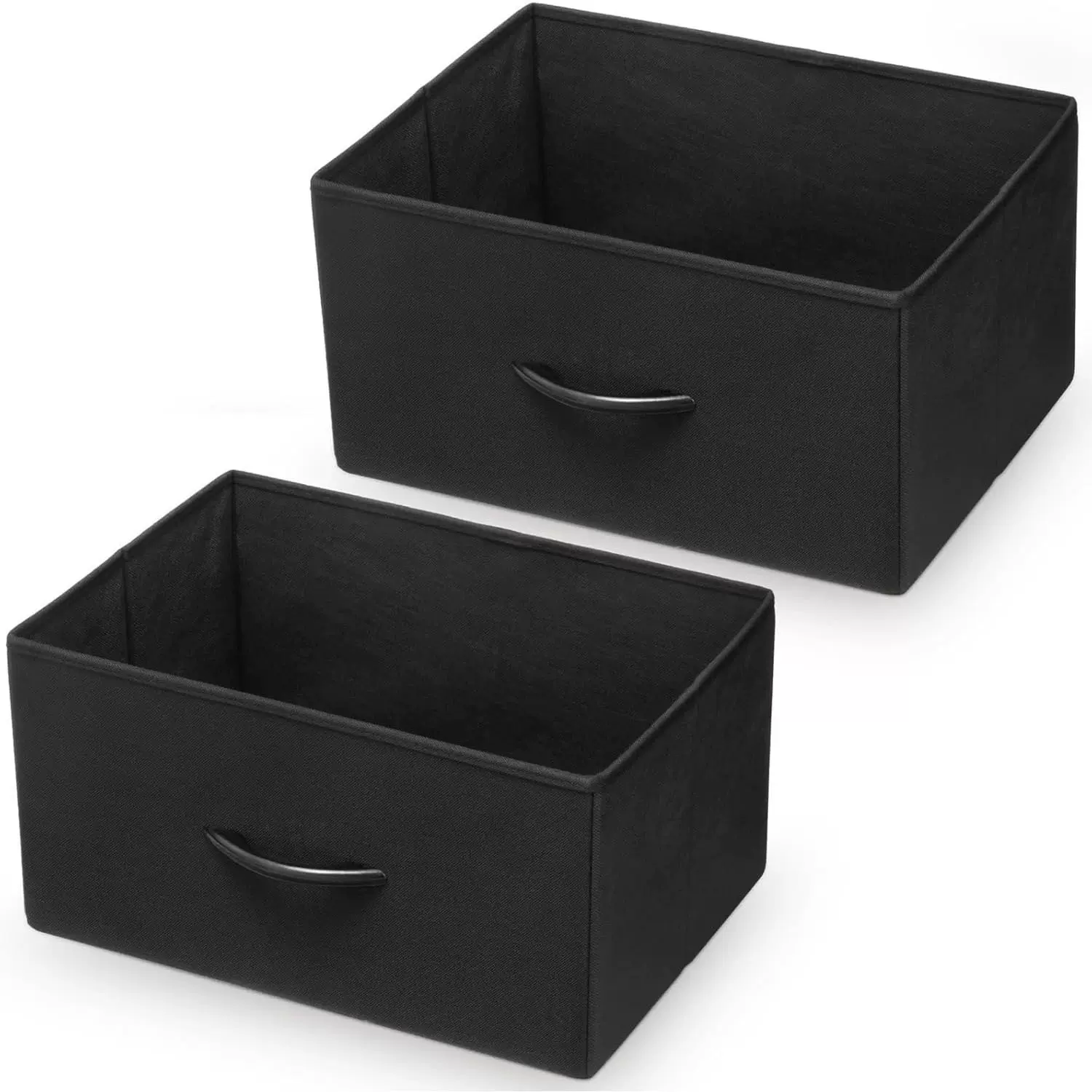 布艺家用抽屉式收纳衣物卧室杂物收纳盒可折叠便携式收纳柜亚马逊