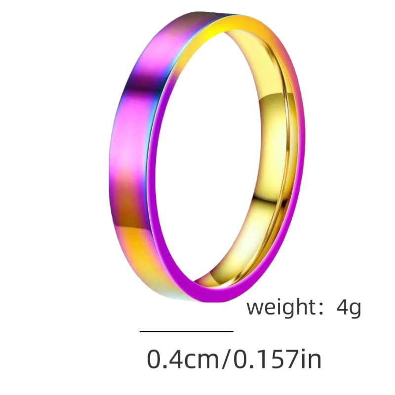 Anello in titanio per donne con dita piccole, resistente allo sbiadimento, a forma di diamante con diamanti incastonati, stile femminile leggero e lussuoso._voghion.com