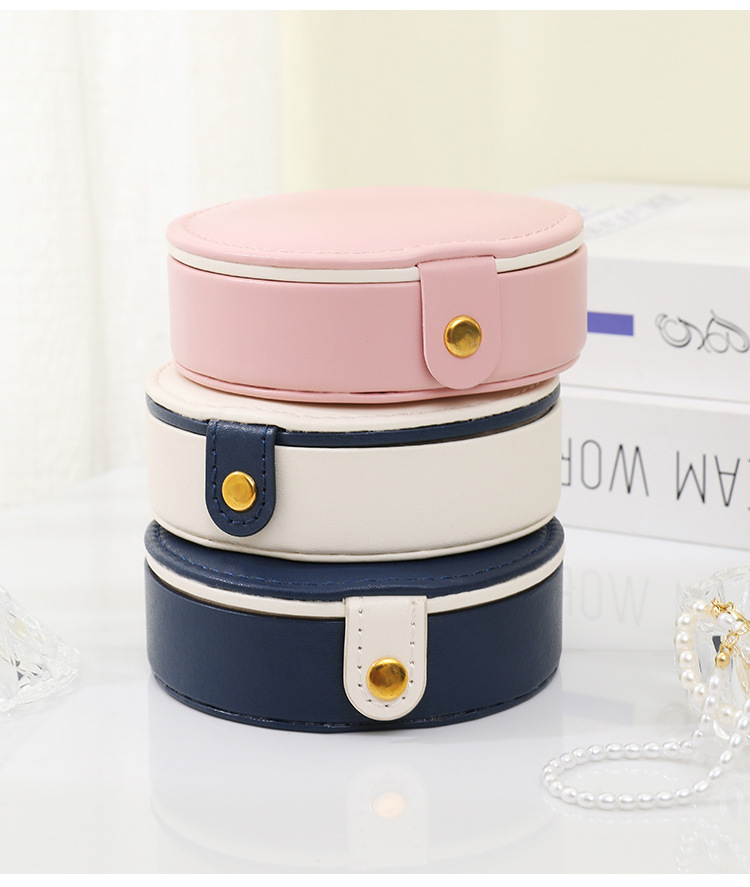 Basic Simple Style Solid Color Composite Material Jewelry Boxes display picture 2