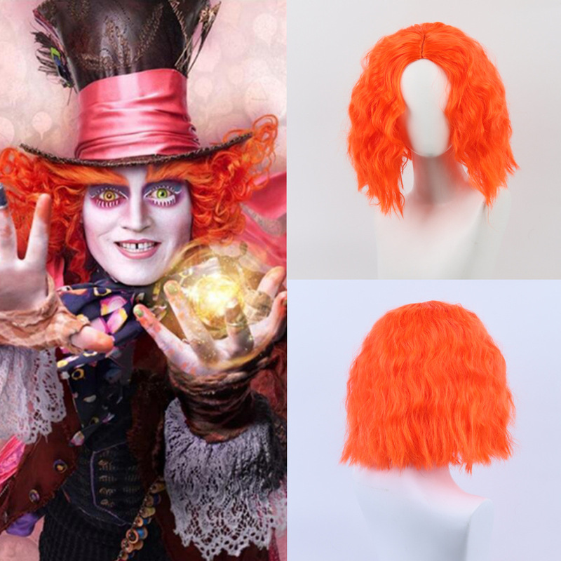 Amazon Men's Alice in Wonderland 2: Through the Looking Glass Mad Hatter Wig Cosplay Anime Wig Amazon Men's Alice in Wonderland 2: Through the Looking Glass Mad Hatter Wig Cosplay Anime Wig