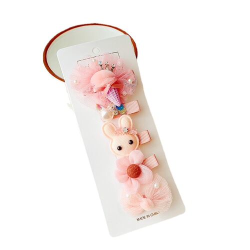 Cute Children's Butterfly Bow Hair Clip for Girls, Baby, Ears, Head Accessory, BB Hair Clip, Fringe Edge Clip, Fruit Hairpin Decor