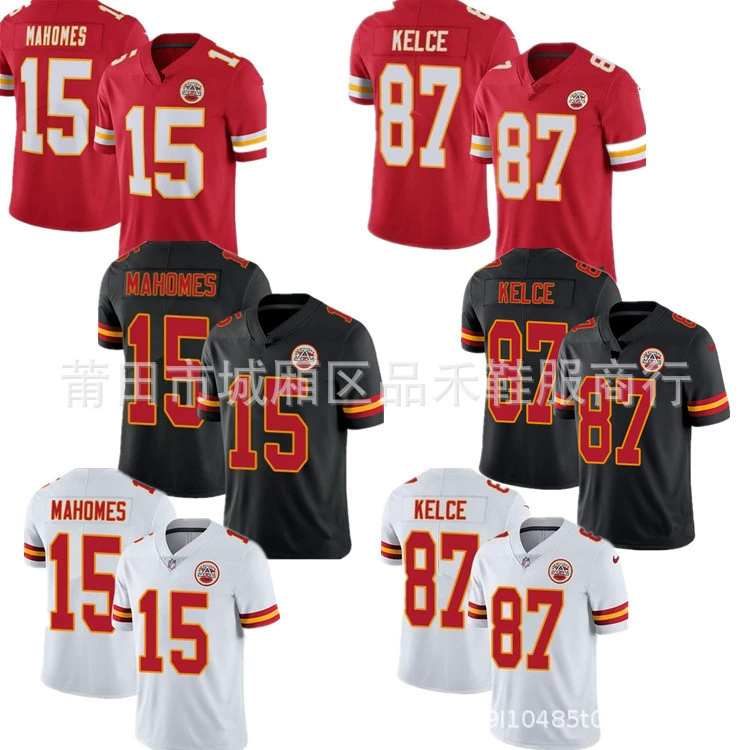 Оптовая продажа футболки НФЛ Kansas City Chiefs, номер 15, Махоумс, второе поколение, легенда команды