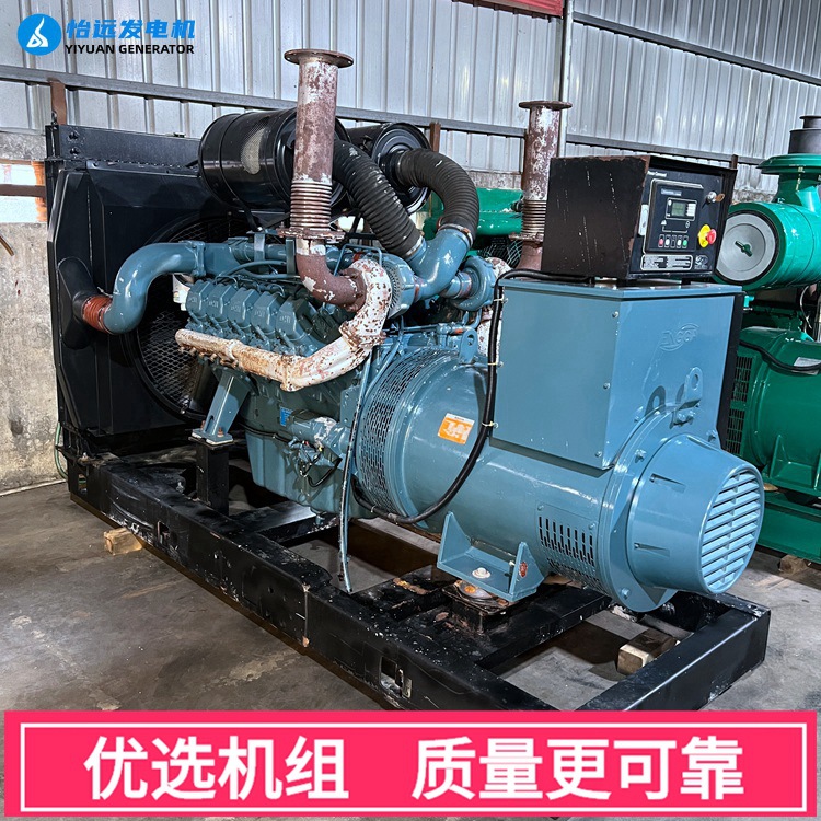 进口大宇440千瓦柴油发电机组二手出售 工厂闲置P180LE旧发电机组